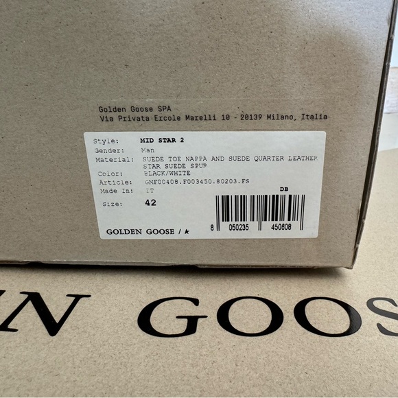 Men’s Golden Goose Mid Star 2. Light use for a couple days. - Picture 5 of 6